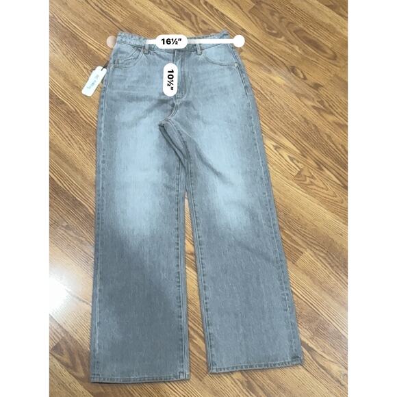Rolla’s Heidi High-Rise Wide-Leg Jeans Gray Denim Retro 70s Style Pants Size 29 - Picture 8 of 13
